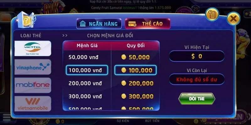 Rikvip yêu cầu người chơi xác minh thông tin tài khoản khi giao dịch