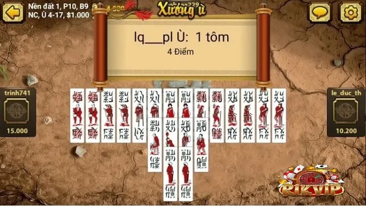 Nguyên tắc của trò chơi Bài Chắn Rikvip